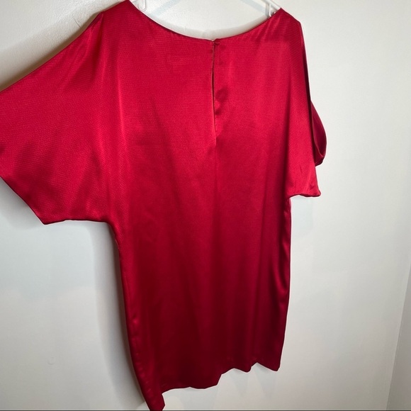 Aidan by Aidan Mattox Satin Cold Shoulder Mini Dress - Picture 9 of 13